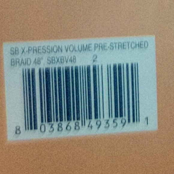 New X-pression Volume Pre-Stretched 48" Braid Hair African Collection #2 - Picture 5 of 6